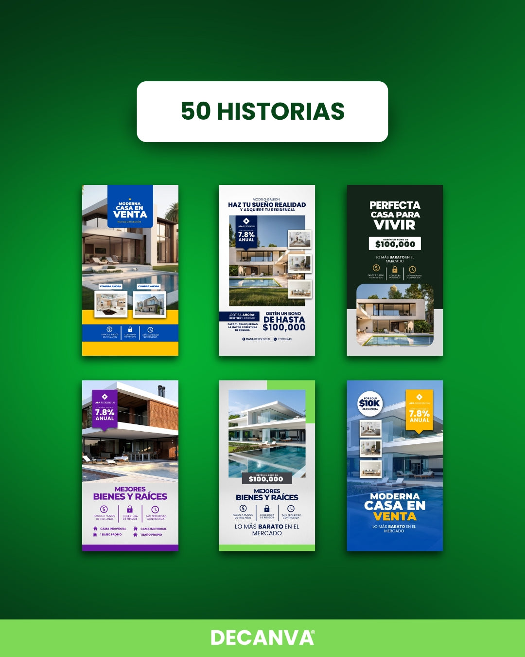 +100 Plantillas de Bienes Raíces