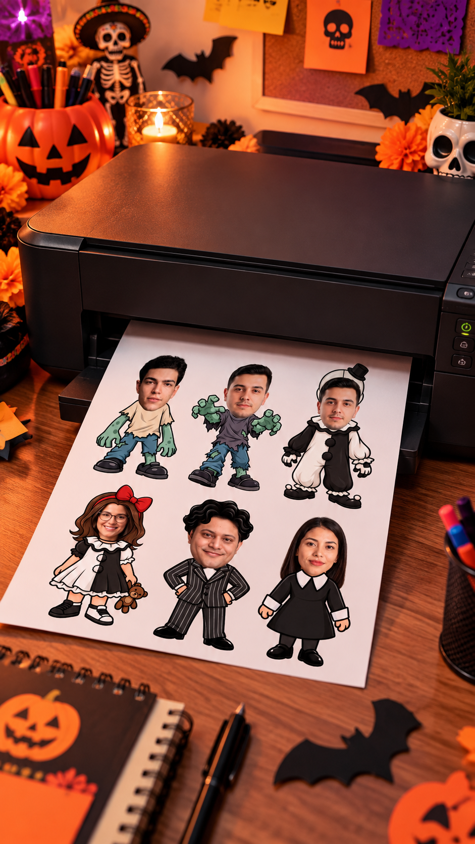 PLANTILLAS HALLOWEEN ROSTROS