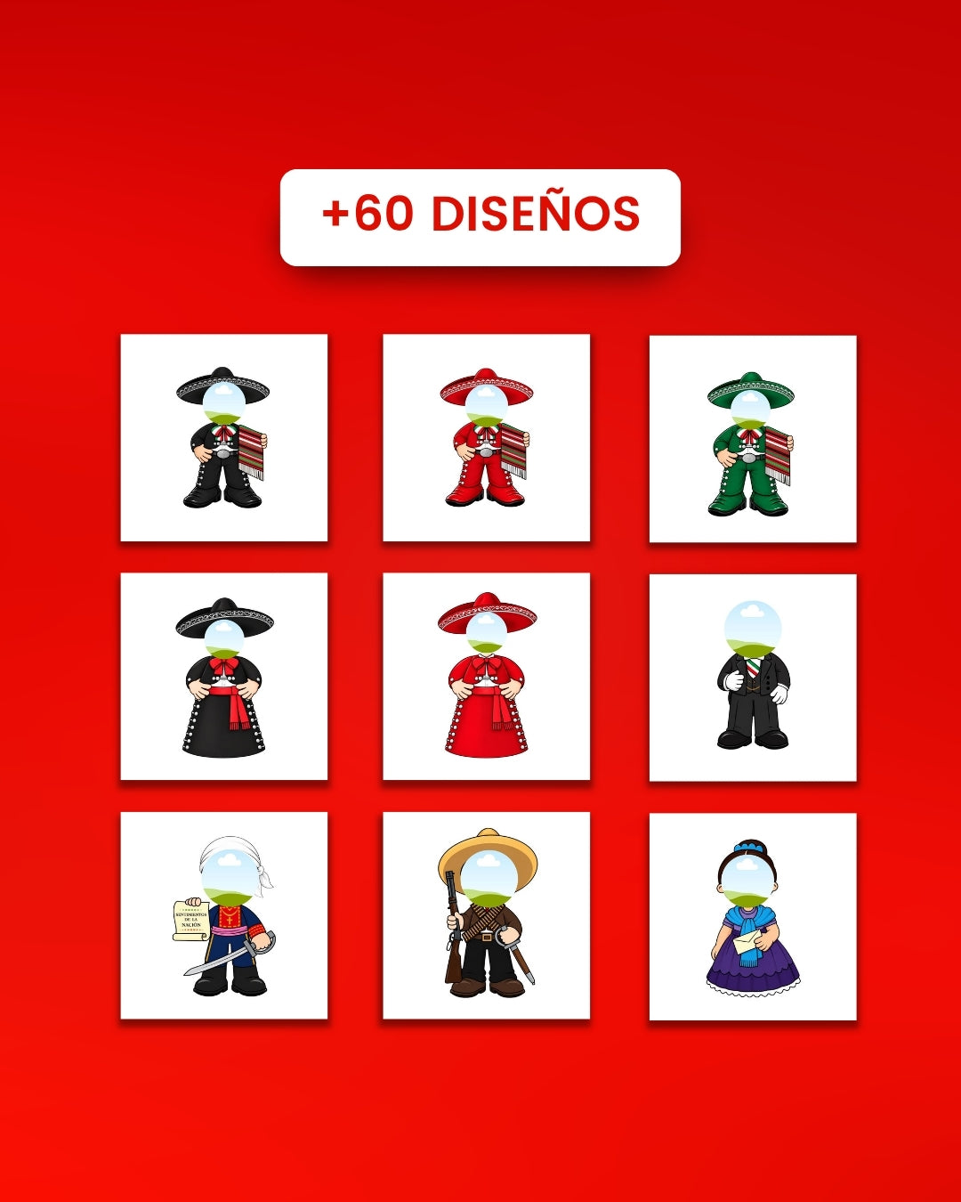 +80 Plantillas 15 Septiembre para tu Rostro