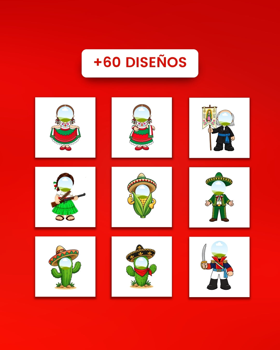 +80 Plantillas 15 Septiembre para tu Rostro