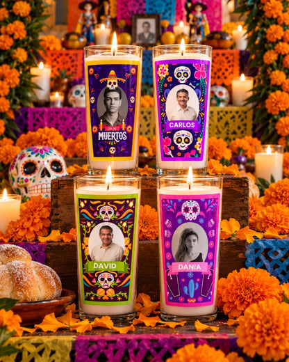Plantillas Veladoras de Día de Muertos