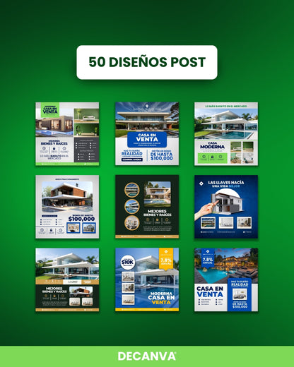 +100 Plantillas de Bienes Raíces