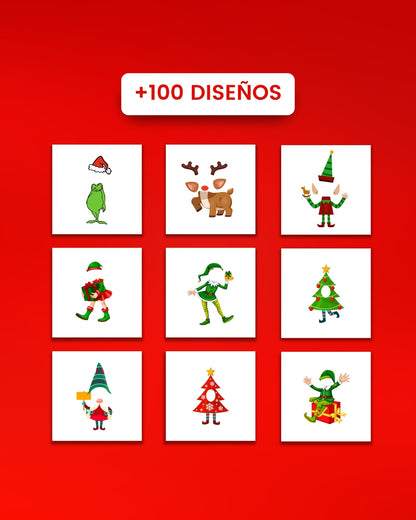 +100 Plantillas Navideñas para tu Rostro