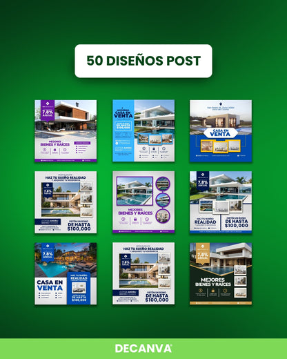 +100 Plantillas de Bienes Raíces