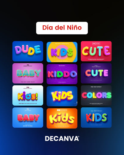 +250 Tipografías 3D Editables en PSD & AI