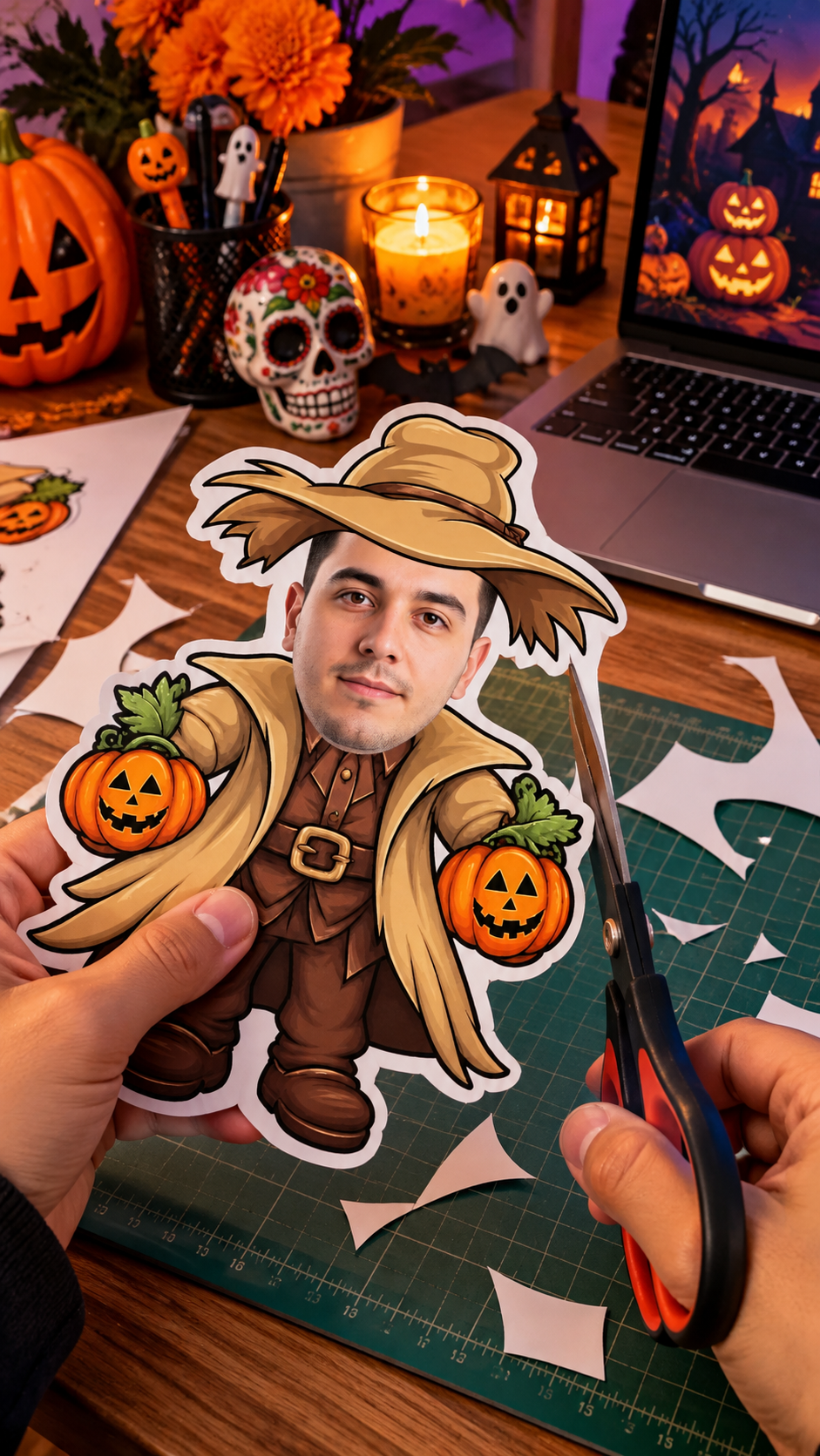 PLANTILLAS HALLOWEEN ROSTROS