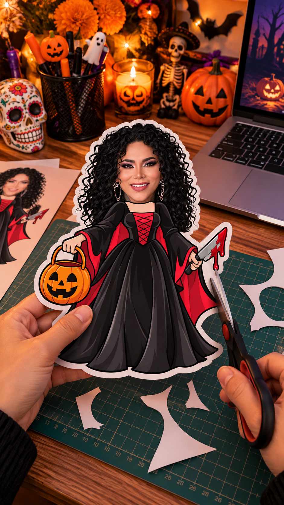 PLANTILLAS HALLOWEEN ROSTROS