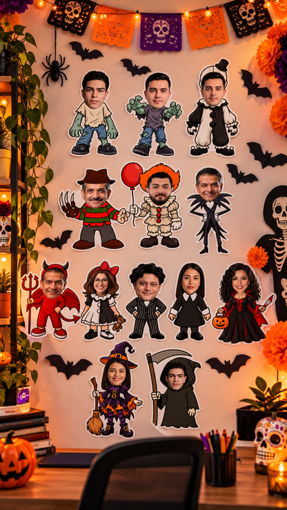 PLANTILLAS HALLOWEEN ROSTROS